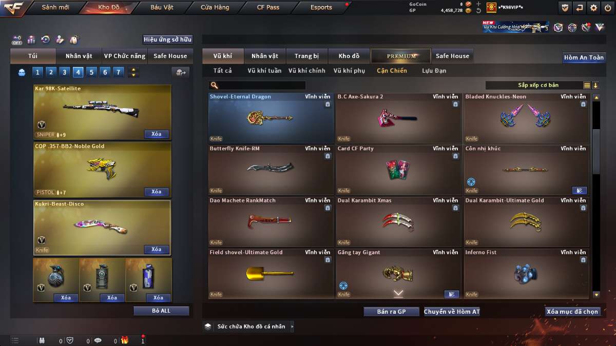 shop acc cf uy tin gia re